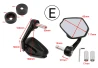 SEFIS RAW 1 mirrors Kawasaki for a motorcycle
