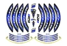 SEFIS PREMIUM ST 1 two-part stickers for wheels Yamaha MT-09 for a motorcycle