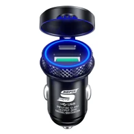 SEFIS Z6 2x USB socket - car charger 30W USB-A and USB-C