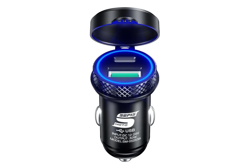 SEFIS Z6 2x USB socket - car charger 30W USB-A and USB-C SEFIS Z6 2x USB socket - car charger 30W USB-A and USB-C