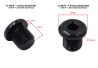 SEFIS mirror hole screw / plug 1x M10R 1x M10L for a motorcycle