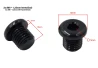 SEFIS mirror hole plugs screws 2x M8R for a motorcycle