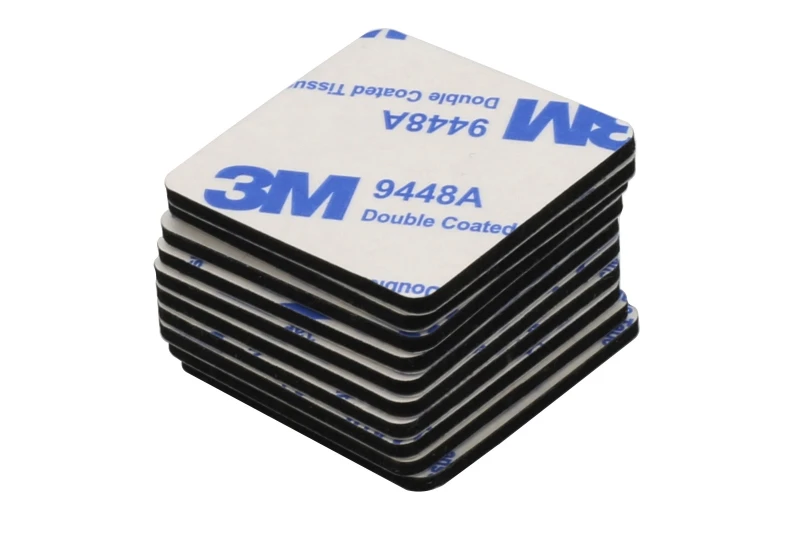 3M černá oboustranná samolepka 30x30mm 10ks 