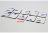 3M černá oboustranná samolepka 30x30mm 10ks 