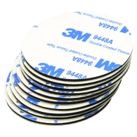 3M černá oboustranná samolepka Ø50mm 10ks