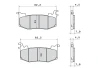 Brembo brake pads Z04 M588Z04 HYPURE 107A48616 Brembo brake pads Z04 M588Z04 HYPURE 107A48616