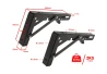 SEFIS steel shelf holder - foldable 20cm black 2pcs for the household