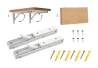 SEFIS steel shelf holder - foldable 25cm white 2pcs for the household