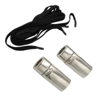 Magnetic end caps for shoelaces