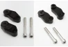 Installation set of crash protectors for the BMW S1000RR / R / XR / K1200R / K1300R / F800R for a motorcycle