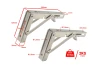 SEFIS stainless steel shelf holder - foldable 25cm 2pcs for the household