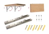 SEFIS stainless steel shelf holder - foldable 30cm 2pcs for the household