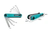 8 socket Allen keys foldable knive design 