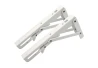 SEFIS steel shelf holder - foldable 20cm white 2pcs